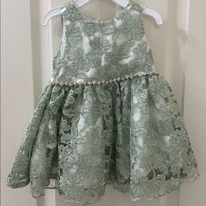 Rare Editions Lace Embroidered Dress